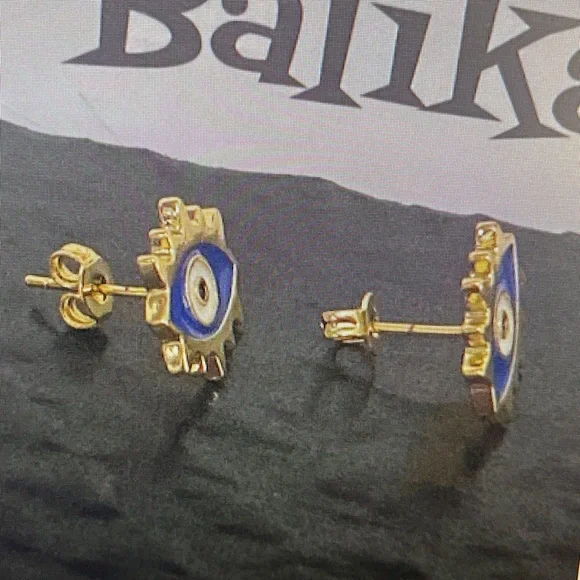 Evil Eye Earrings - Picture 3 of 8